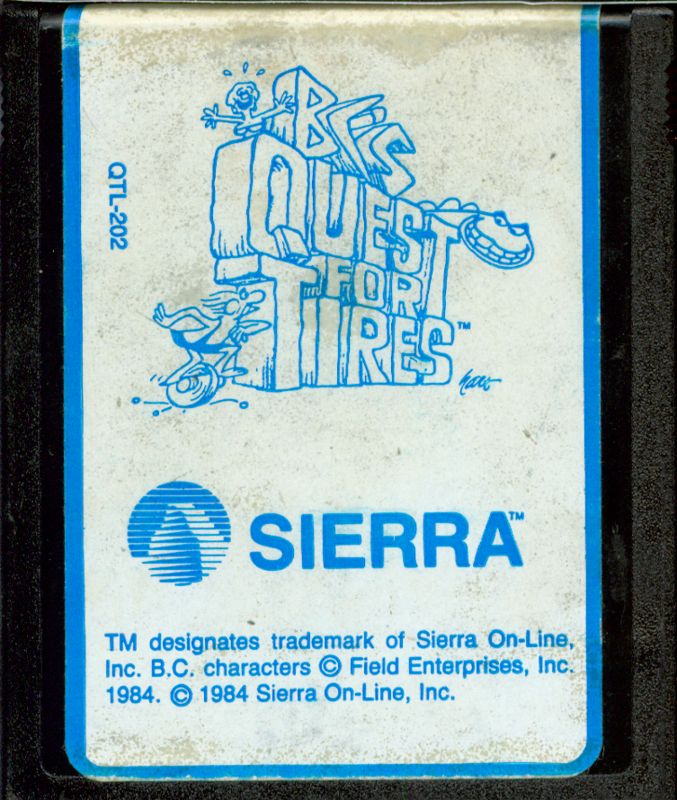 Media for BC's Quest for Tires (Atari 8-bit) (Cartridge version.)