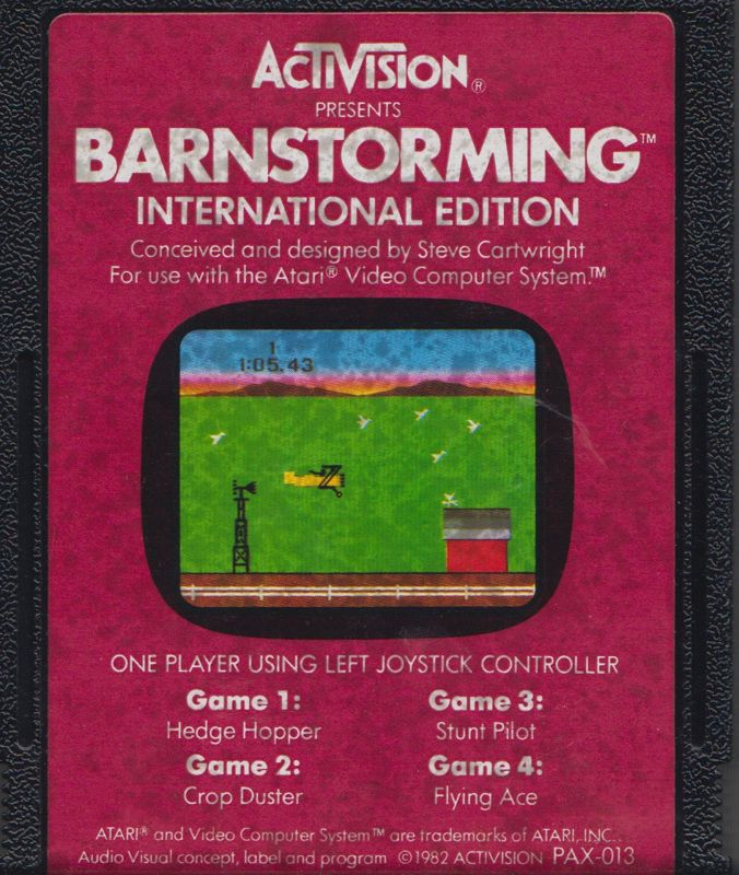 Media for Barnstorming (Atari 2600) ("INTERNATIONAL EDITION")