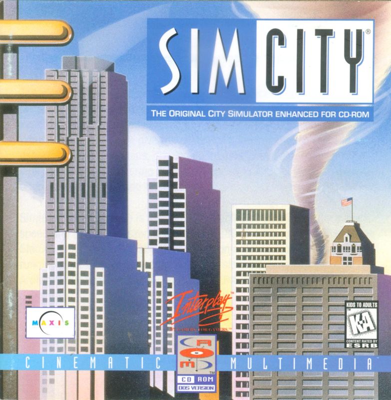 Other for SimCity: Enhanced CD-ROM (DOS) (Interplay re-release): Jewel Case - Front