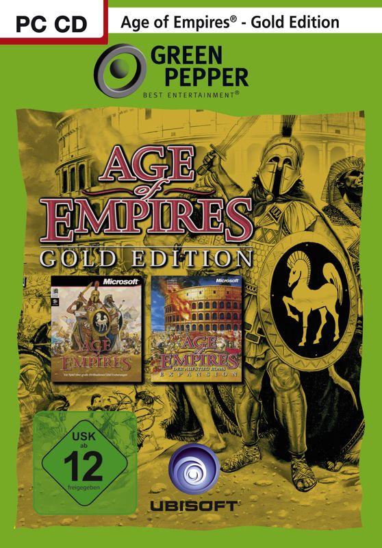 Front Cover for Age of Empires: Gold Edition (Windows) (Green Pepper budget release)