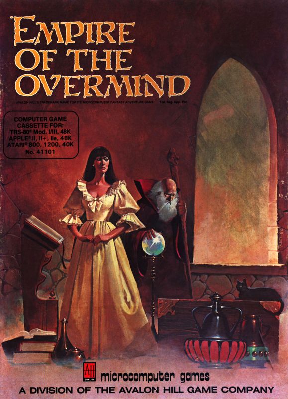 Front Cover for Empire of the Over-Mind (Apple II and Atari 8-bit and TRS-80) (Cassette release)