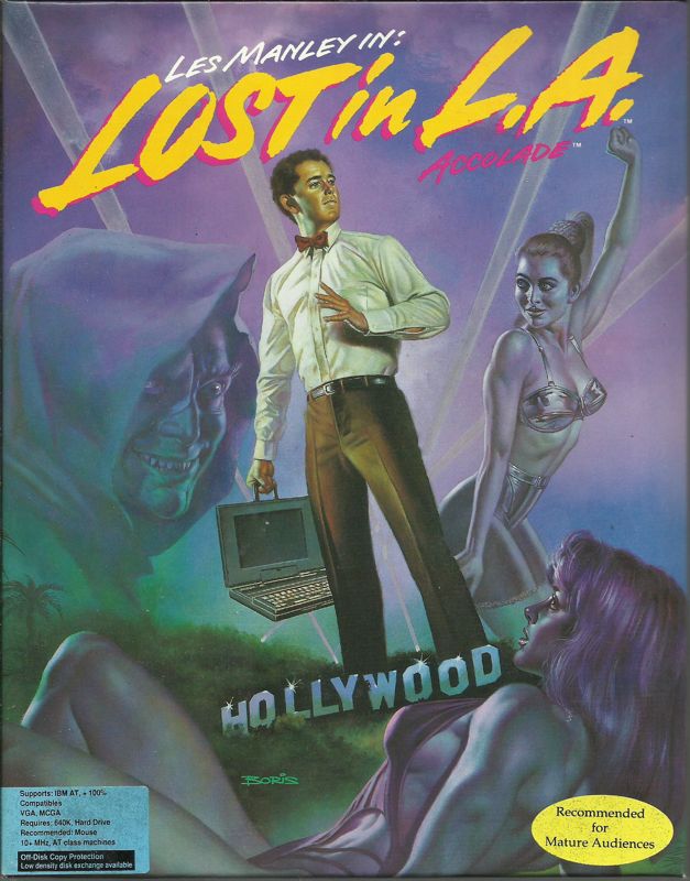 Front Cover for Les Manley in: Lost in L.A. (DOS) (5.25" Release)