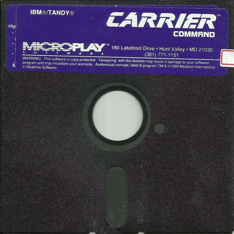 Media for Carrier Command (DOS) (5.25" Release): Disk (1/1)