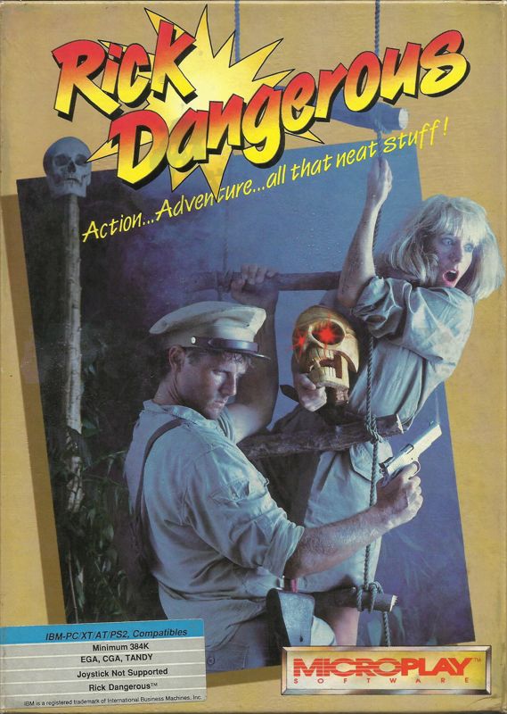 Front Cover for Rick Dangerous (DOS) (5.25" Release)