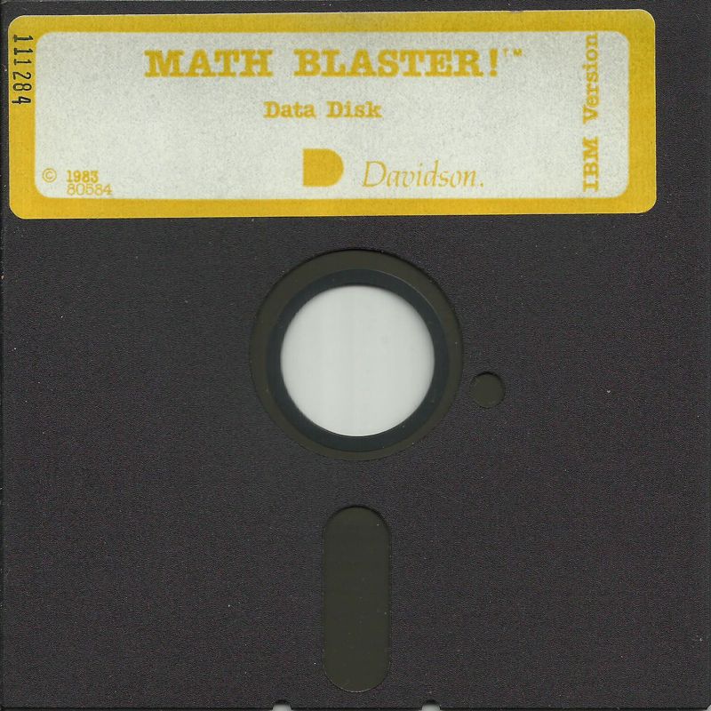 Media for Math Blaster! (DOS) (5.25" Release): Data Disk