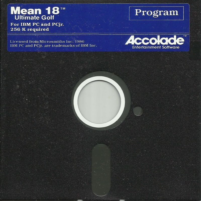 Media for Mean 18 (DOS) (5.25" Original Release): Program Disk