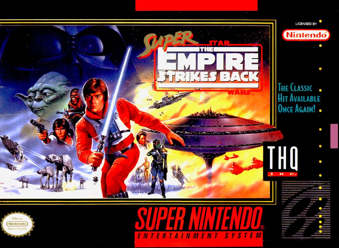 Front Cover for Super Star Wars: The Empire Strikes Back (SNES) (Re-release)