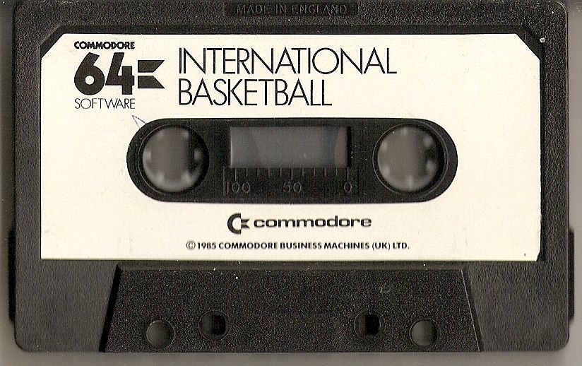 Media for International Basketball (Commodore 64)