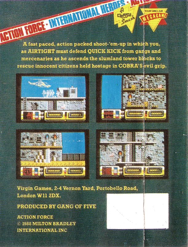 Back Cover for Action Force II: International Heroes (ZX Spectrum)