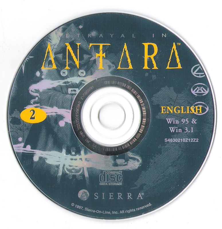 Media for Betrayal in Antara (Windows and Windows 3.x) (SierraOriginals release): Disc 2