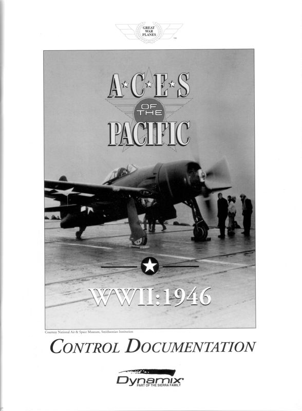 Manual for Aces of the Pacific: Expansion Disk - WWII: 1946 (DOS): Front
