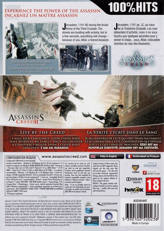 Assassin's Creed: Kollekcija cover or packaging material - MobyGames