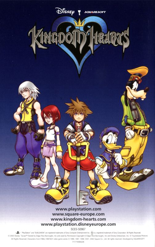 Manual for Kingdom Hearts (PlayStation 2): Back