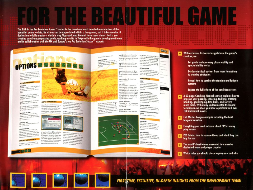 Advertisement for World Soccer: Winning Eleven 9 (PlayStation 2): Inside