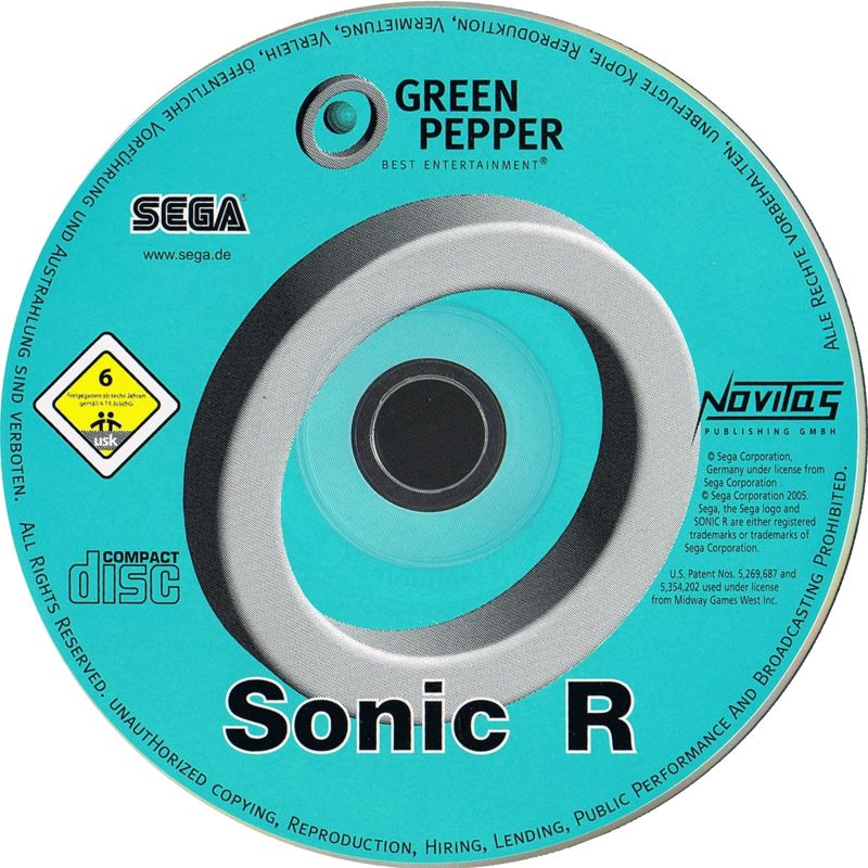 Media for Sonic R (Windows) (Green Pepper release)