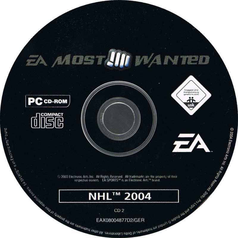 Media for NHL 2004 (Windows) (EA Most Wanted release): Disc 2