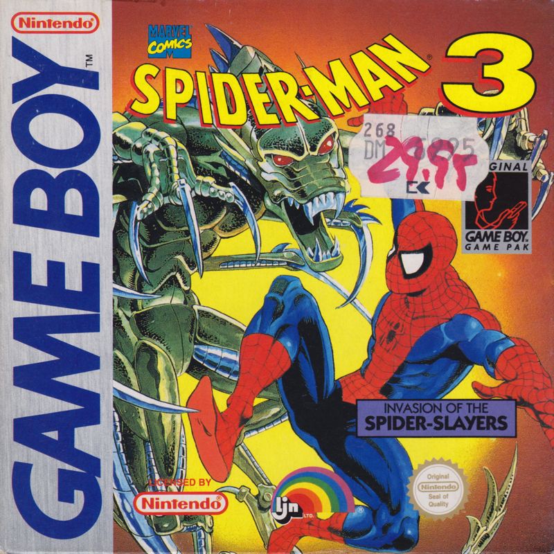 Front Cover for Spider-Man 3: Invasion of the Spider-Slayers (Game Boy)