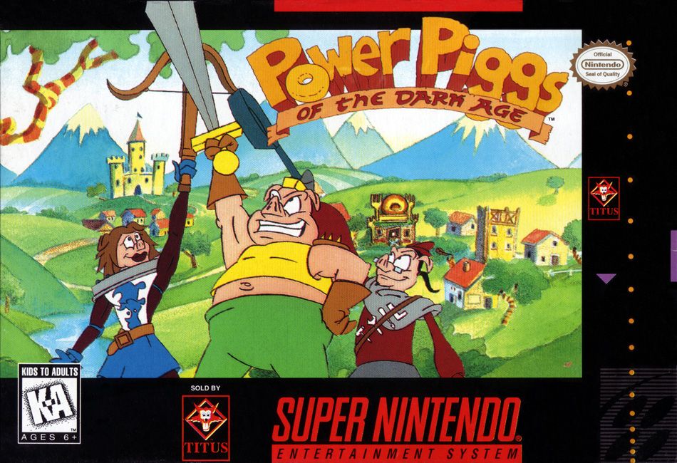 Front Cover for Power Piggs of the Dark Age (SNES)