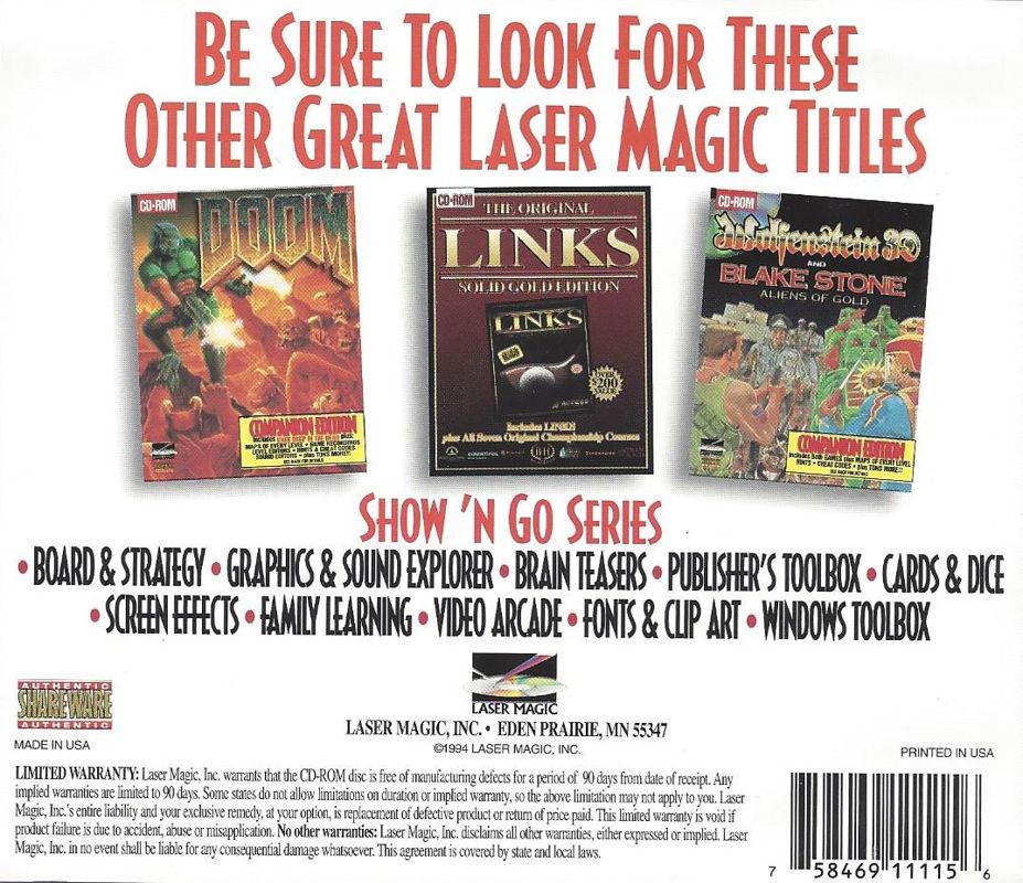 Other for Apogee's Greatest Games (DOS): Jewelcase Back Cover