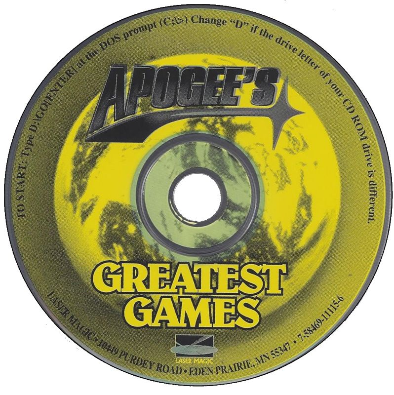 Media for Apogee's Greatest Games (DOS)
