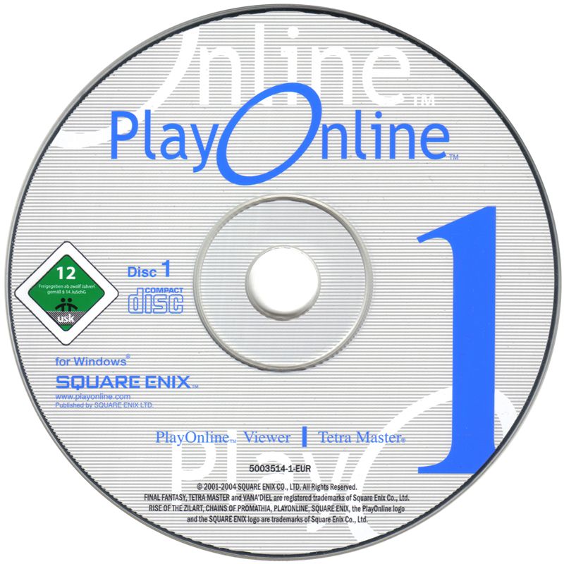 Media for Final Fantasy XI Online: The Vana'Diel Collection (Windows): PlayOnline Disc