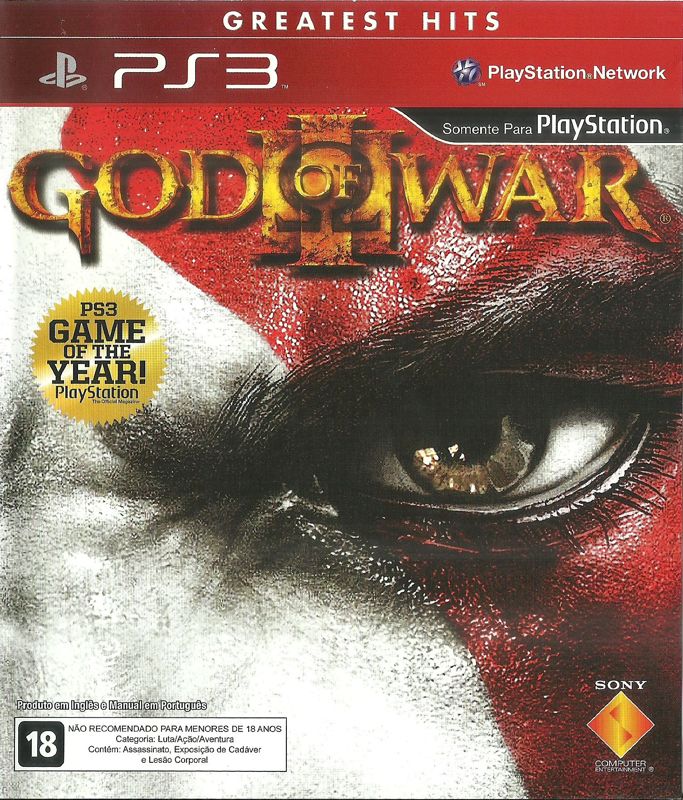 Front Cover for God of War III (PlayStation 3) (Greatest Hits release)