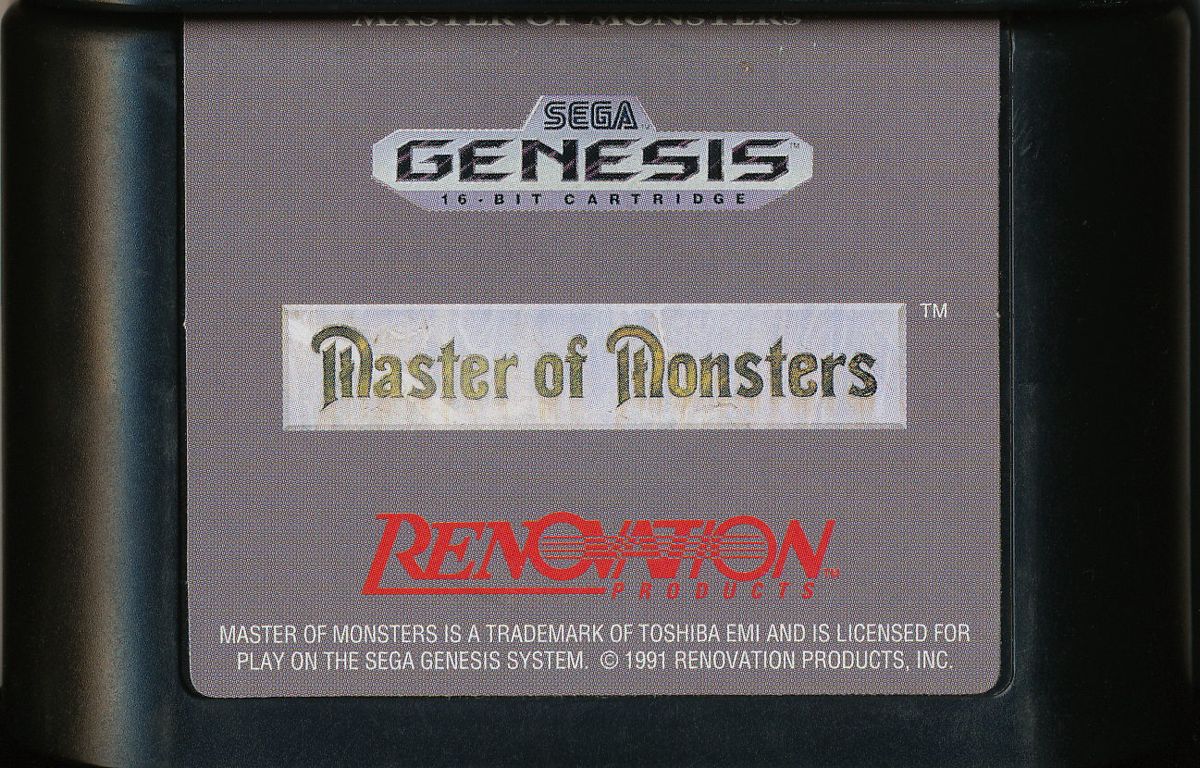 Media for Master of Monsters (Genesis)