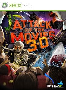 Front Cover for Attack of the Movies 3-D (Xbox 360) (Games on Demand release)