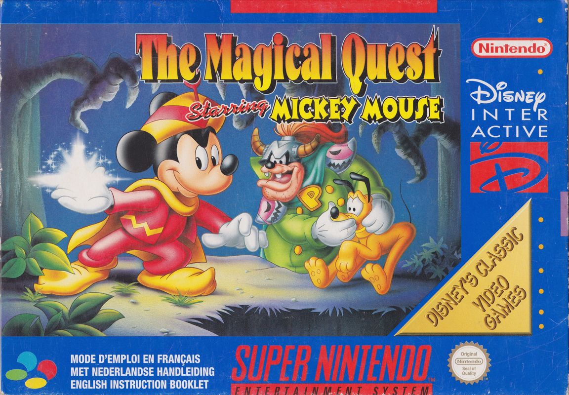 Front Cover for The Magical Quest Starring Mickey Mouse (SNES) (Disney's Classic Video Game release)