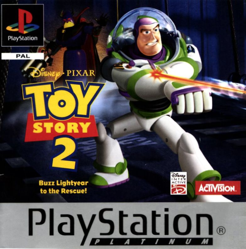 Front Cover for Disney•Pixar Toy Story 2: Buzz Lightyear to the Rescue! (PlayStation) (Platinum release)