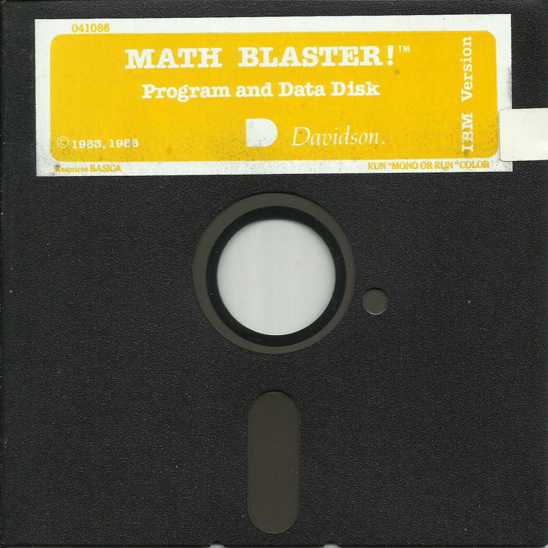 Media for Math Blaster! (DOS) (5.25" Release): Program & Data Disk