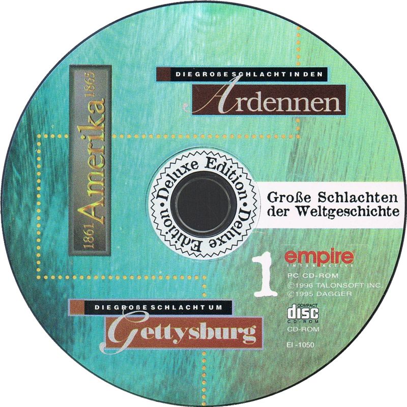 Media for Große Schlachten der Weltgeschichte (Windows and Windows 3.x): Disc 1