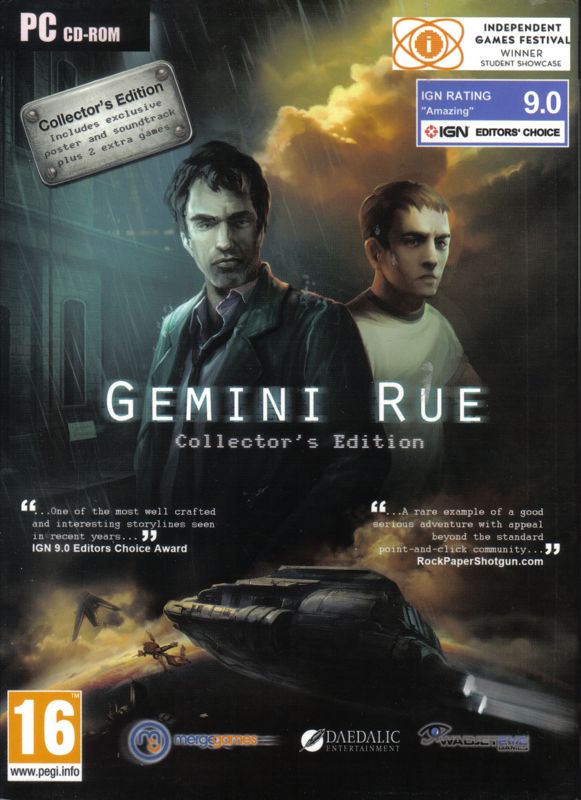Front Cover for Gemini Rue (Collector's Edition) (Windows)