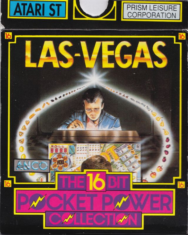 Front Cover for Las Vegas (Atari ST) ("The 16 Bit Pocket Power Collection" Budget Re-Release)
