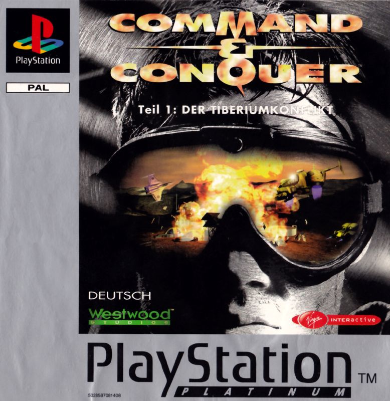 Front Cover for Command & Conquer (PlayStation) (Platinum release)