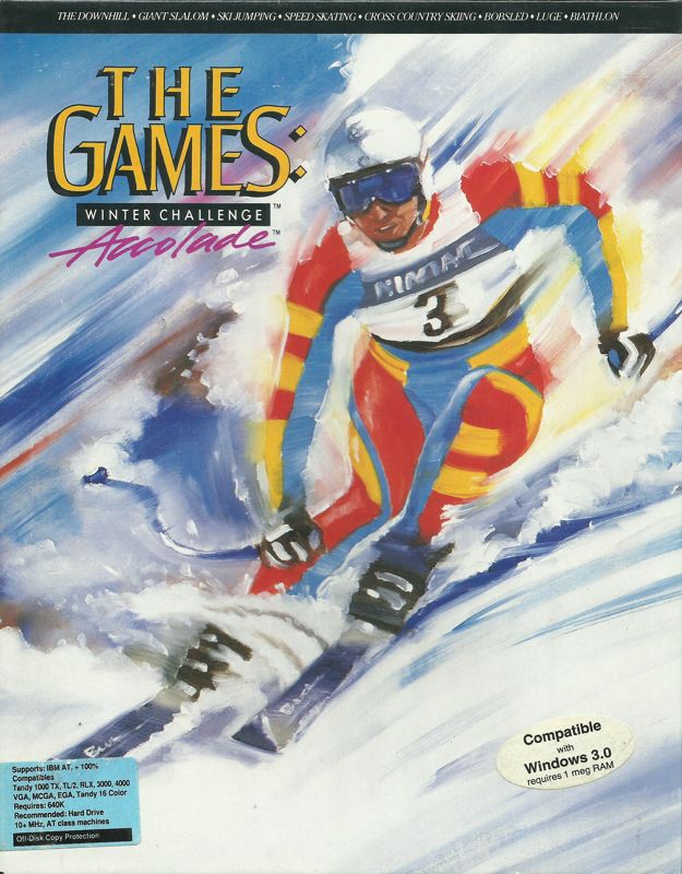 Front Cover for The Games: Winter Challenge (DOS) (3.5" floppy release)