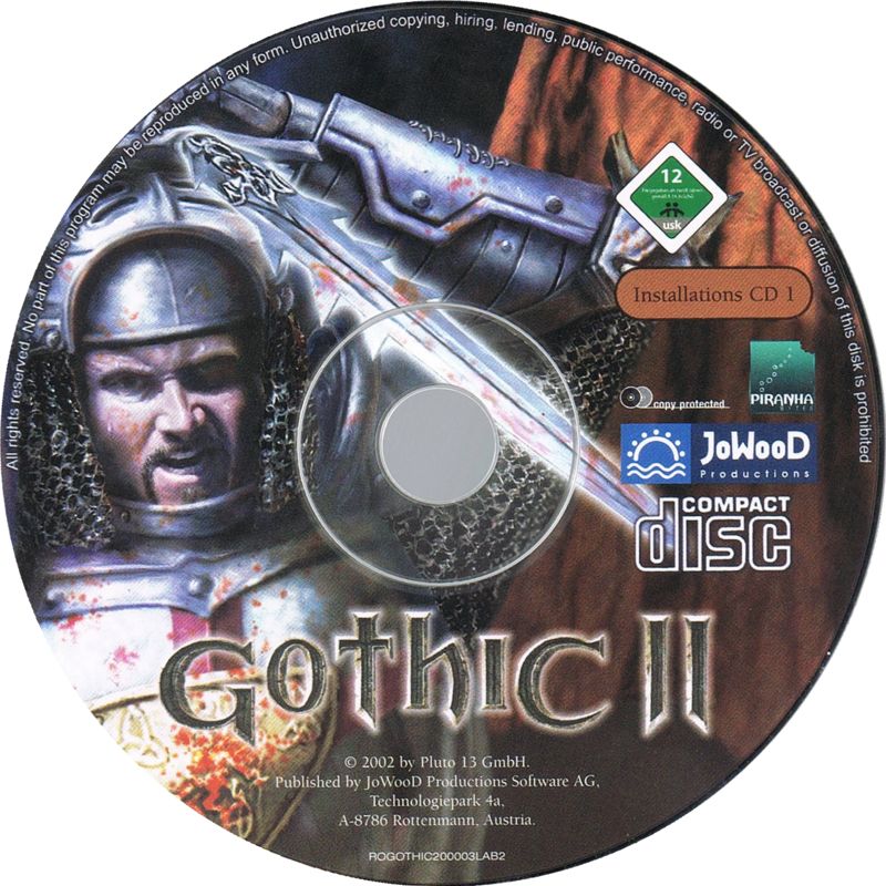 Media for Gothic II: Gold Edition (Windows): Gothic II - Install Disc 1