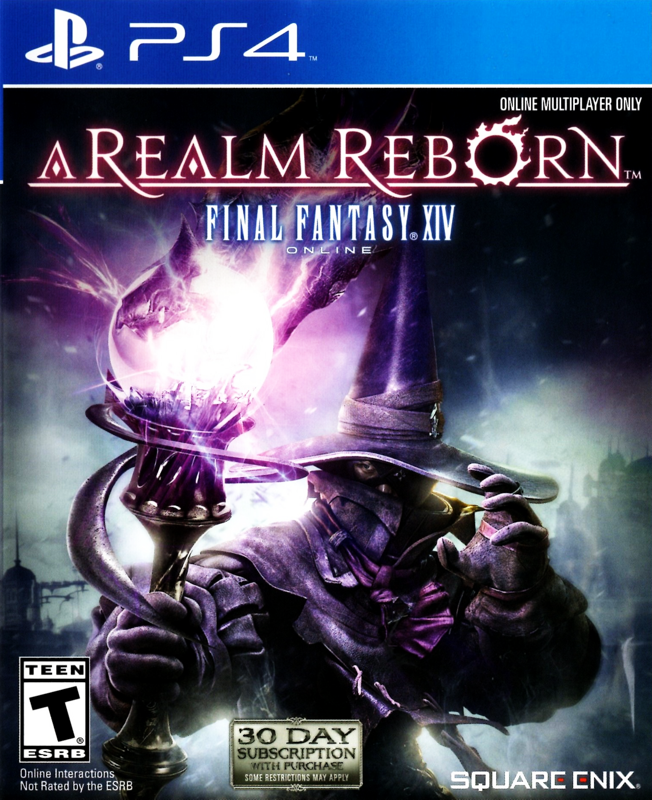 Front Cover for Final Fantasy XIV Online: A Realm Reborn (PlayStation 4)