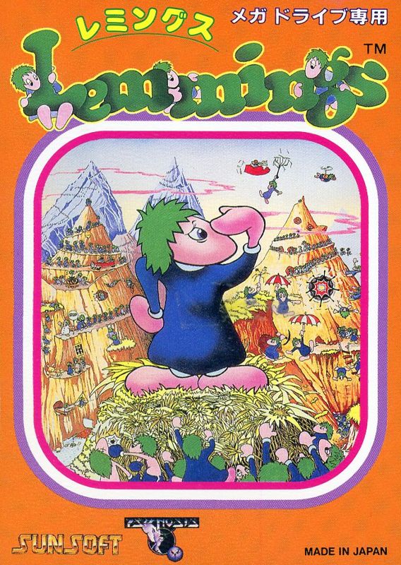 Front Cover for Lemmings (Genesis)