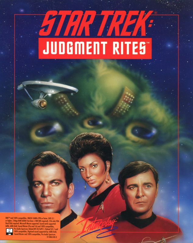 Front Cover for Star Trek: Judgment Rites (DOS) (3.5" FD version)