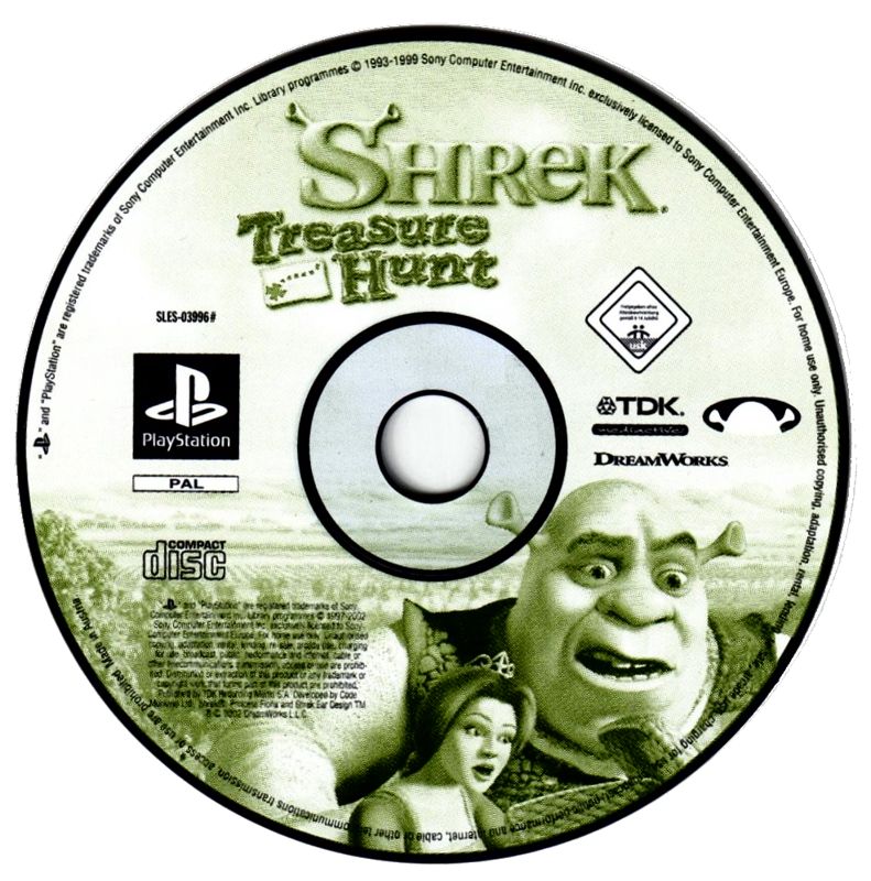 Media for Shrek: Treasure Hunt (PlayStation)