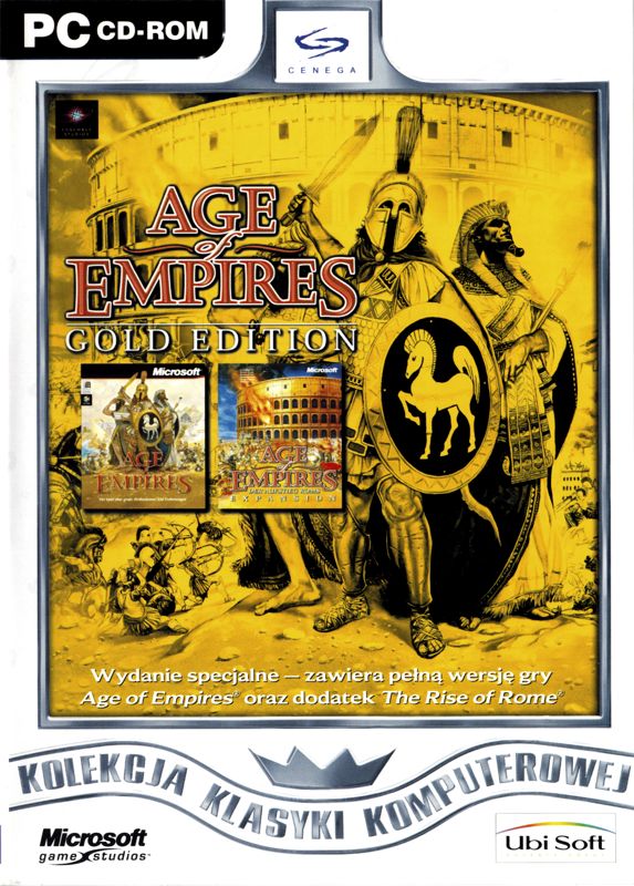 Front Cover for Age of Empires: Gold Edition (Windows) (Kolekcja Klasyki Komputerowej release)