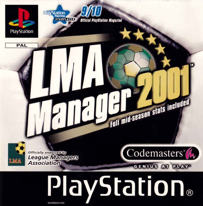 Front Cover for LMA Manager 2001 (PlayStation)
