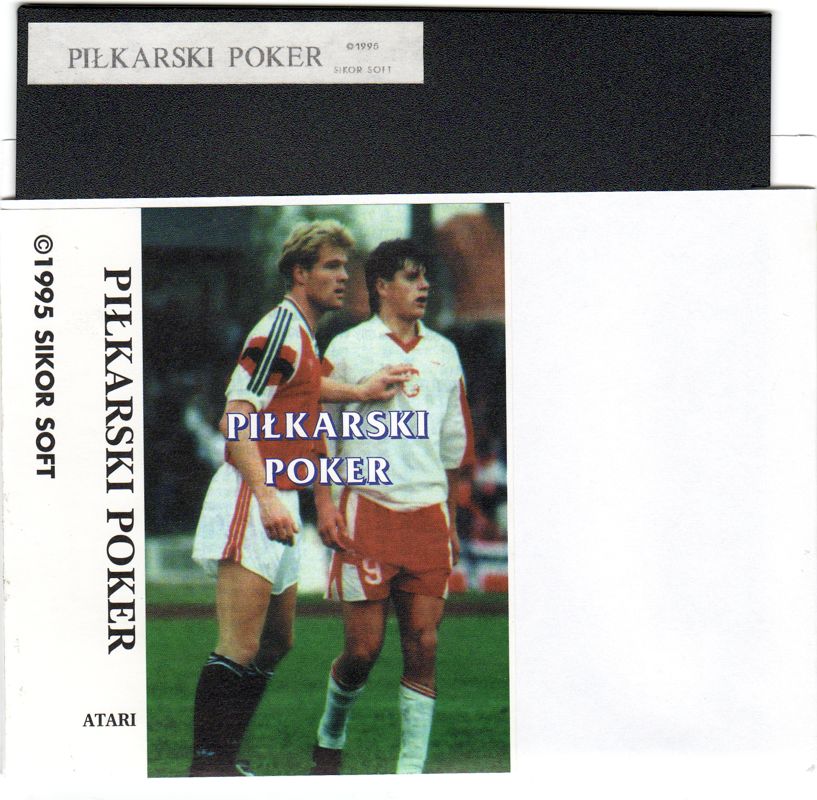 Media for Piłkarski Poker (Atari 8-bit) (5.25" disk release): Sleeve Front + Media