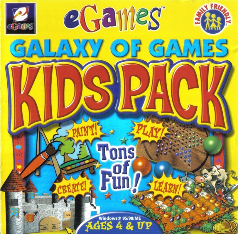 Front Cover for Galaxy Of Games: Kids Pack (Windows)