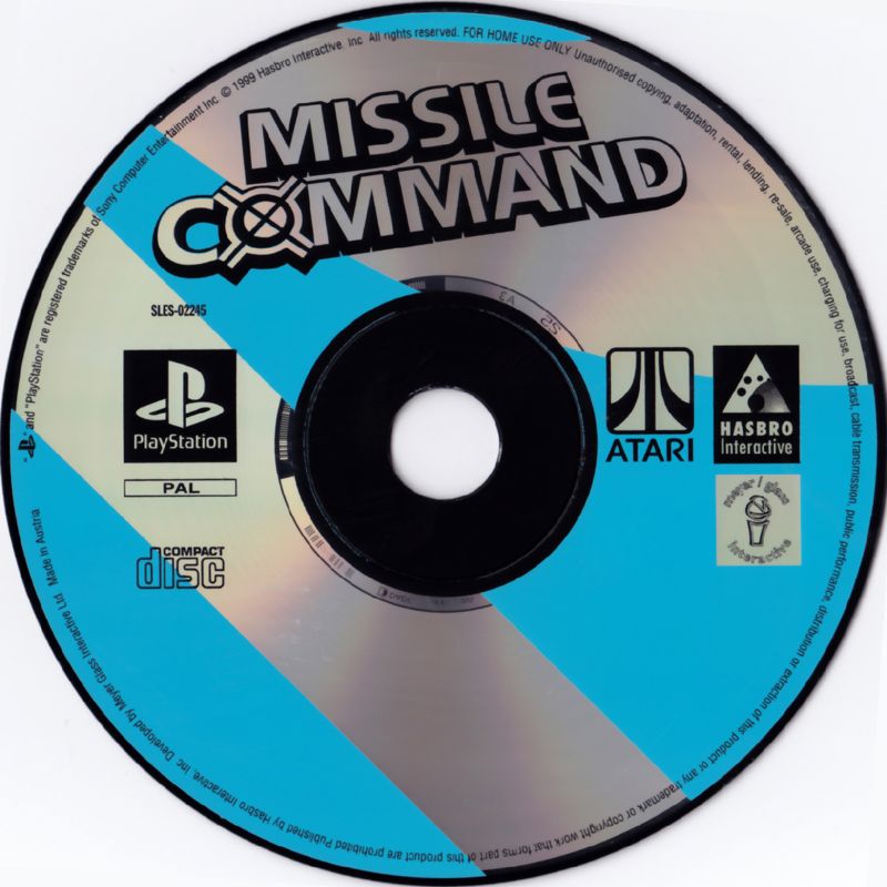 Media for Missile Command (PlayStation)