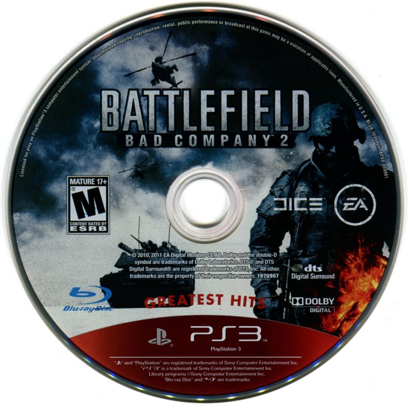 Battlefield Bad Company 2 cover or packaging material MobyGames