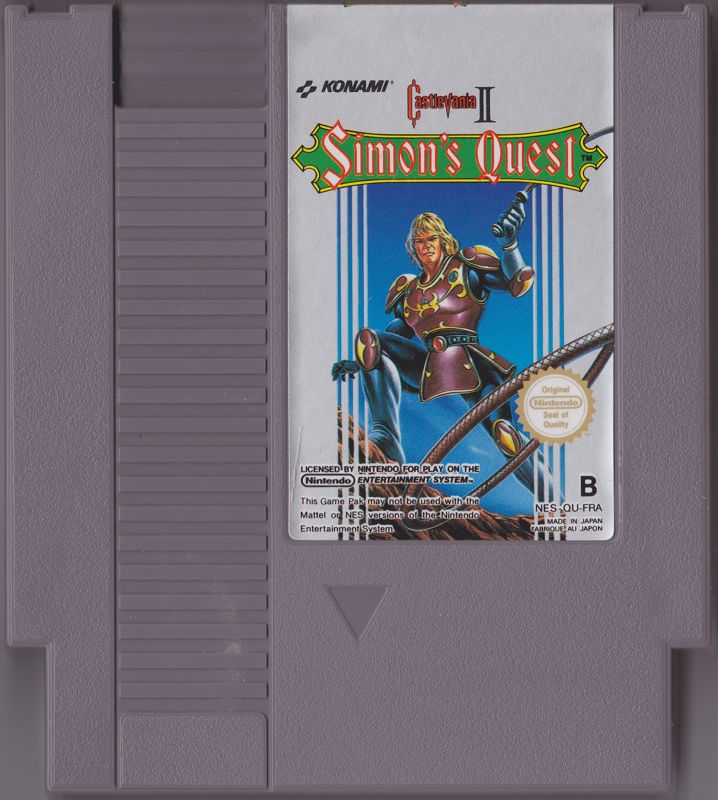 Media for Castlevania II: Simon's Quest (NES): Front