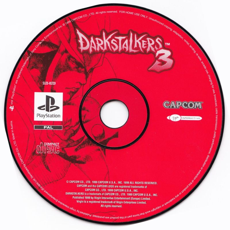Media for Darkstalkers 3 (PlayStation)