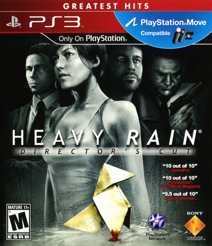 Front Cover for Heavy Rain: Move Edition (PlayStation 3) (Greatest Hits release)